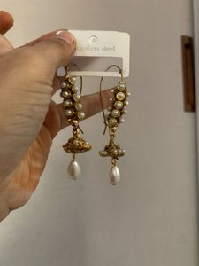 Pearl Jhumka Earrings