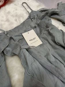 🤍Elegant Grey Mini Dress🤍