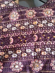 Elegant Purple Kurta Set