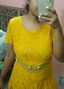 Yellow Lace Dress