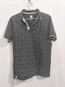 Patterned Polo Shirt