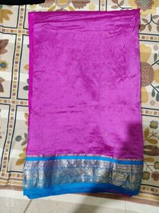 Magenta & Blue Saree