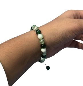green Beaded Bracelet