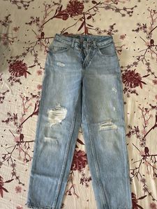Ripped Light Wash Jeans
