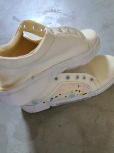 Off White Colour Shoes