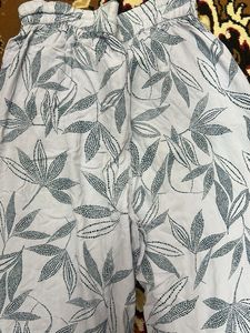 Floral Print Wide Leg Pants