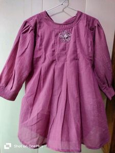 Purple Flower Girl Dress