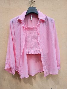 Pink 2 In One Top