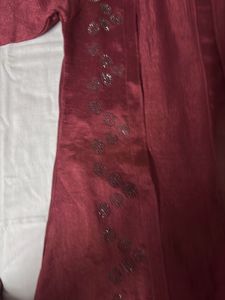 RUST ANARKALI KURTI