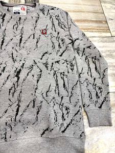 Stylish Grey Patterned Sweatshirt