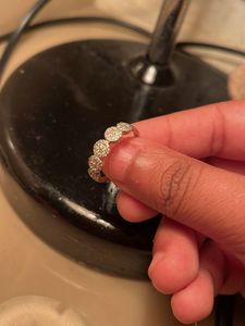 Elegant Gold Ring with AD diamonds