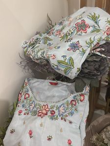 Floral Embroidered Kurta Set