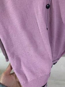 Pink Woolen Cardigan (Women)