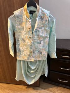 Kora Party Wear Kurta Set For 6 Year Old Boy.