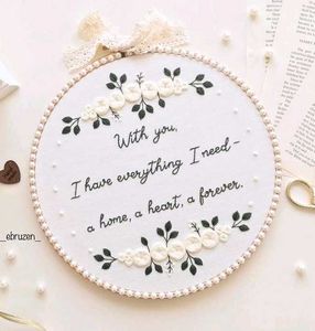 Message Embroidery Hoop ✨