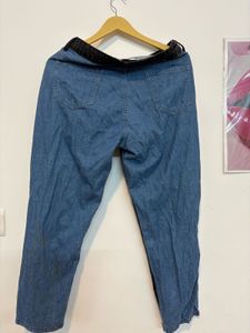 Two-Tone Denim Jeans