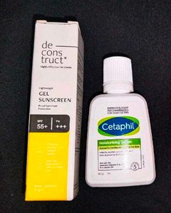 Deconstruct Sunscreen & Cetaphil Lotion