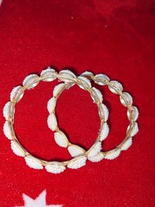 Pearl Beaded Bangle Gajra Bracelet