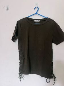 Bottle Green Cotton T-shirt