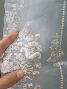 Kross Kulture Embroidered Organza Suit