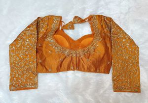 Sabyasachi Mustard Blouse