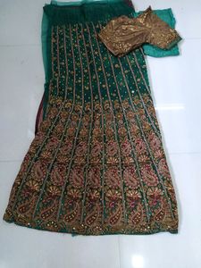 Beautiful Fish Cut Lehnga Saaree