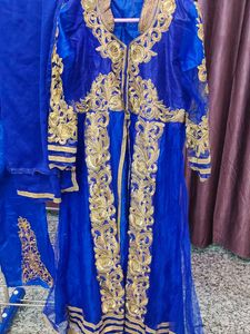 Blue Embroidered Kurta Set