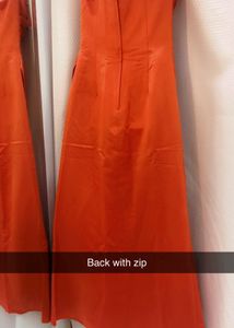 Elegant Orange off shoulder Dress