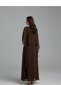 Elegant Brown Ethnic Gown