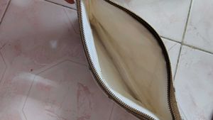 Patterned White Pouch