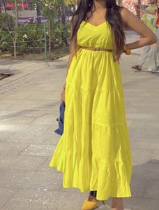 Yellow Frock Style Dress