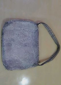 Silver Shoulder Bag