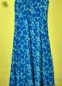 Beautiful Blue Anarkali Kurta