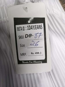 D@87 Size-26 (Sale) Latest Ladies high waist Jeans
