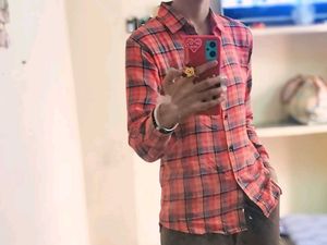 Red Plaid Flannel Shirt