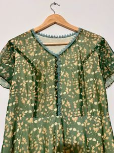Green Floral Dress