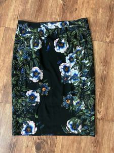 Crocodile Straight Formal Skirt