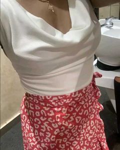 White Cowl Neck Top
