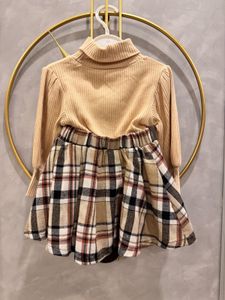 Plaid Skirt with Belt