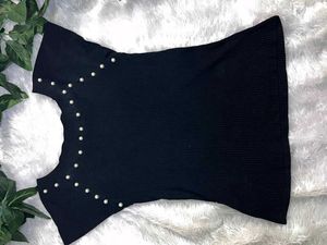 Black Pearl Embellished Top