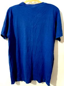 Blue Mans fashion Half sleeve t-shirt XL Free Size