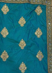 Elegant Teal Saree