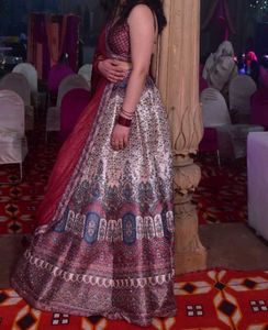 Banarsi Lehnga With Blouse And Dupatta.( 3 Piece)