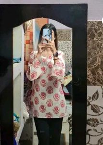 Floral Print Kurta