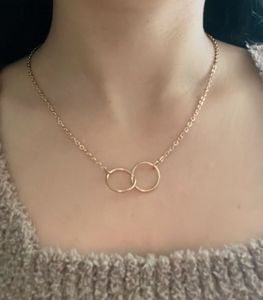 Double Ring Chain Necklace