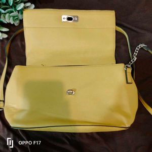 yellow stylish bag