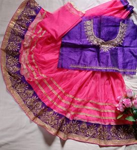 (🚚 Discount)Semi stitched Lahenga Choli For Girls