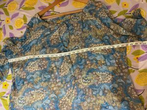 Beautiful Blue Paisley Top