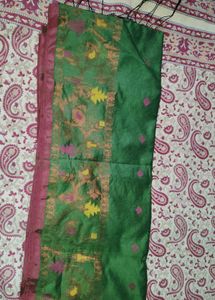 Green & Pink Saree