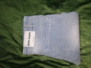 Palm Angels Light Wash Cargo Jeans